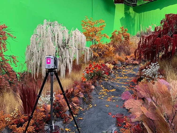 Scanning a set for film and VFX