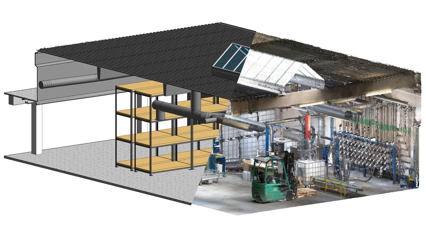 As-built documentation of an existing building