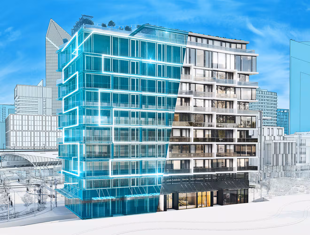 Digital twin of a building interior